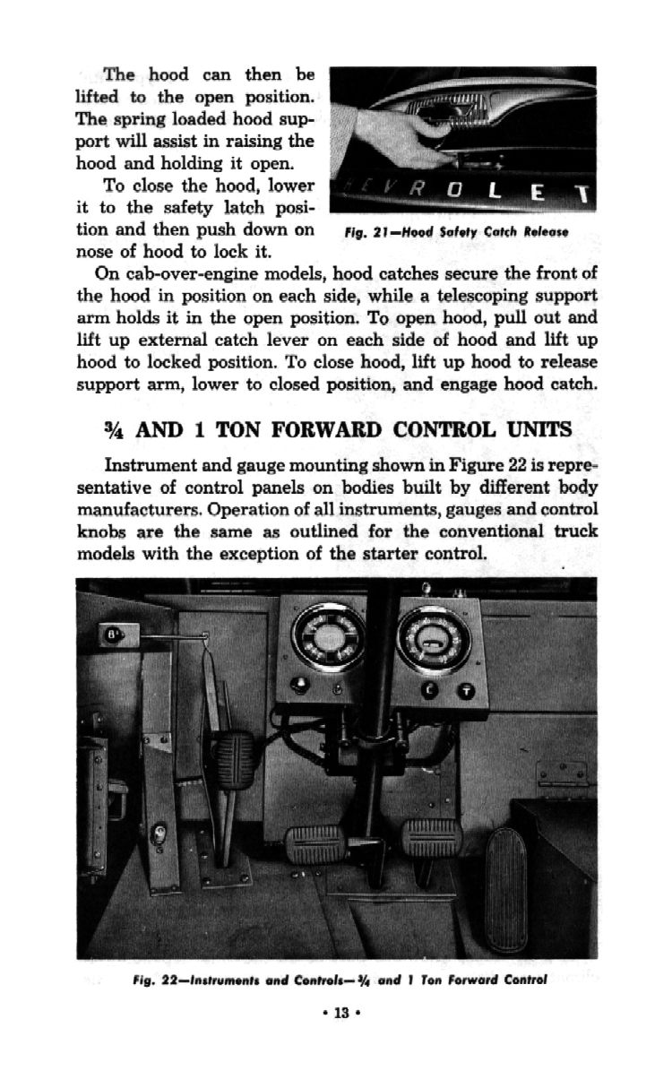 1954 Chevrolet Trucks Operators Manual Page 10